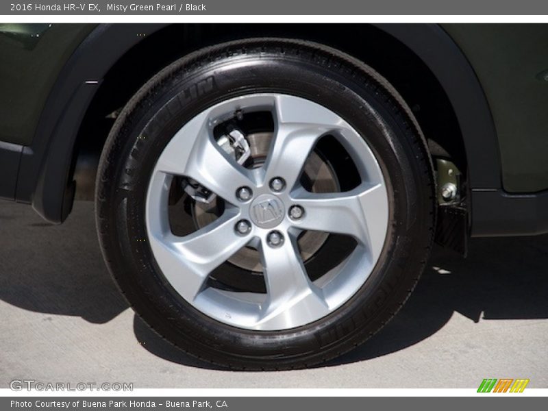 Misty Green Pearl / Black 2016 Honda HR-V EX