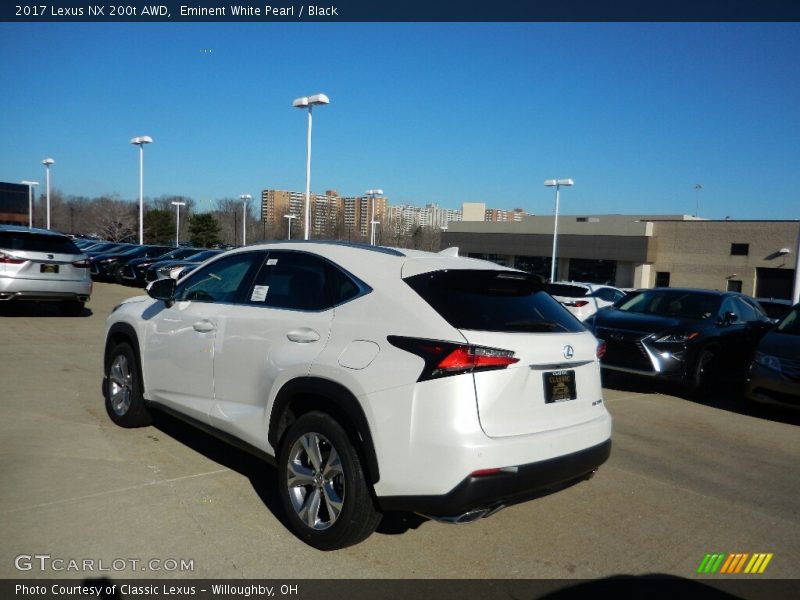 Eminent White Pearl / Black 2017 Lexus NX 200t AWD