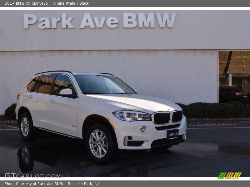 Alpine White / Black 2014 BMW X5 xDrive35i