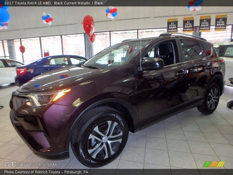 Black Current Metallic / Black 2017 Toyota RAV4 LE AWD