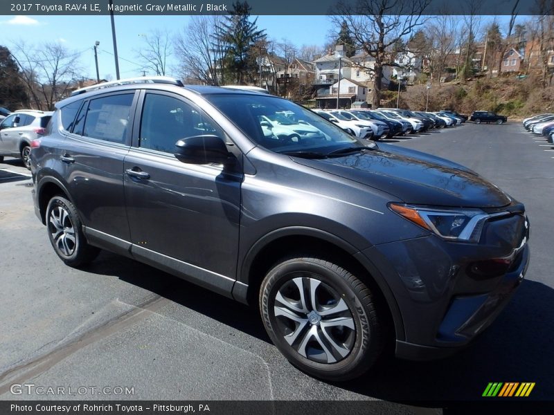 Magnetic Gray Metallic / Black 2017 Toyota RAV4 LE