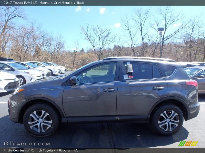 Magnetic Gray Metallic / Black 2017 Toyota RAV4 LE