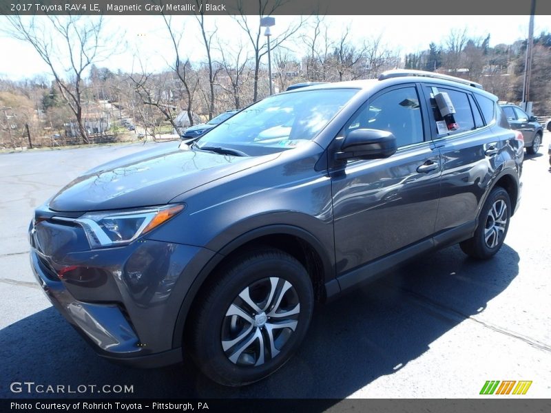 Magnetic Gray Metallic / Black 2017 Toyota RAV4 LE