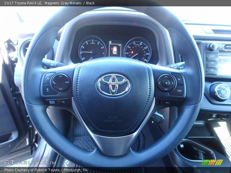 Magnetic Gray Metallic / Black 2017 Toyota RAV4 LE