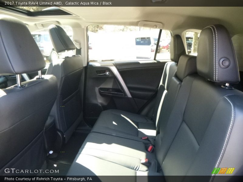 Galactic Aqua Mica / Black 2017 Toyota RAV4 Limited AWD