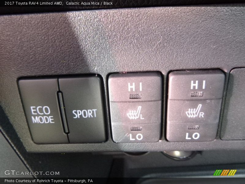 Galactic Aqua Mica / Black 2017 Toyota RAV4 Limited AWD