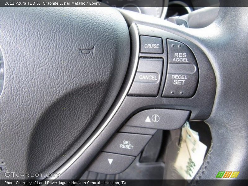 Graphite Luster Metallic / Ebony 2012 Acura TL 3.5