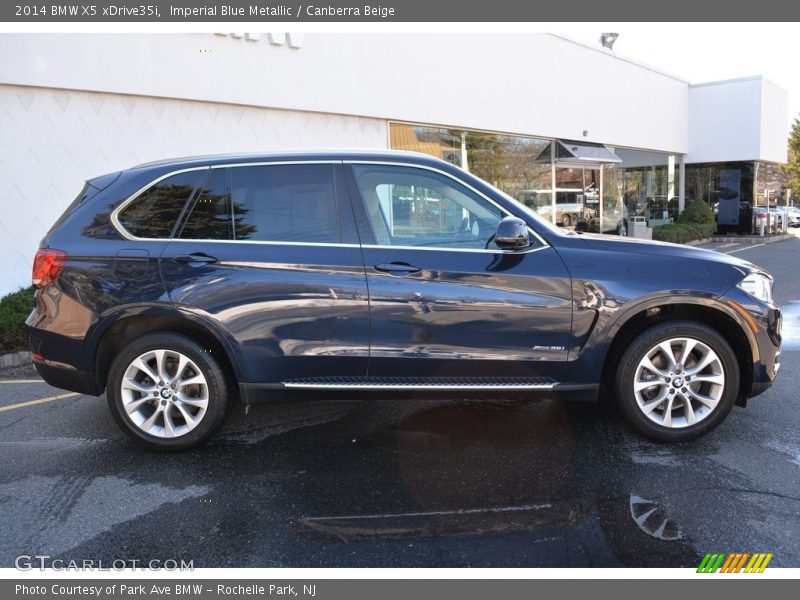 Imperial Blue Metallic / Canberra Beige 2014 BMW X5 xDrive35i
