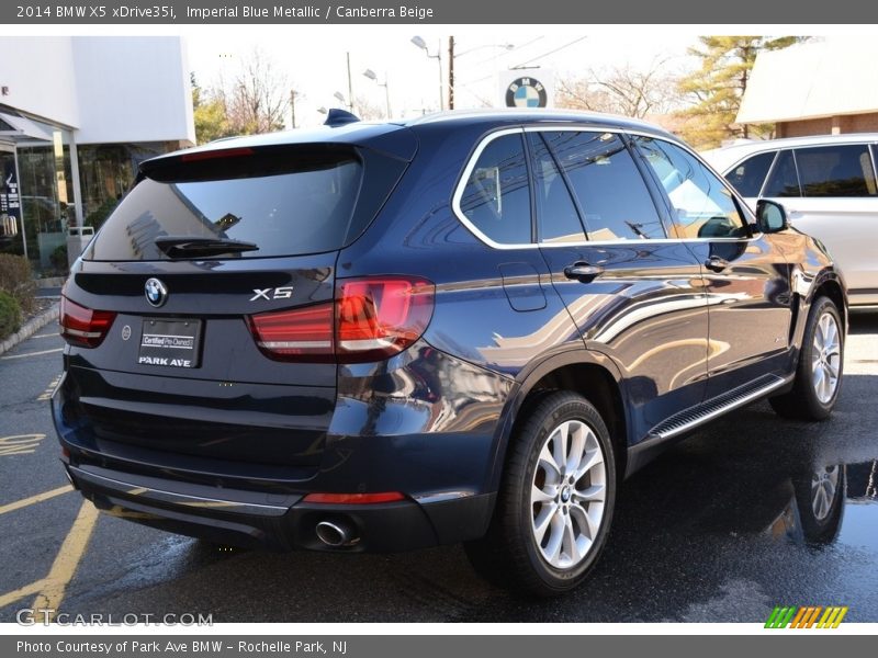 Imperial Blue Metallic / Canberra Beige 2014 BMW X5 xDrive35i