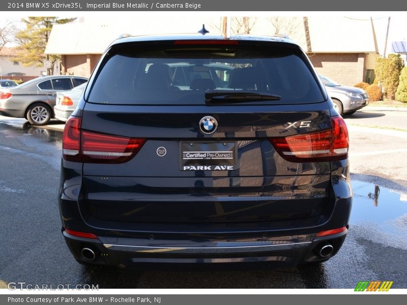 Imperial Blue Metallic / Canberra Beige 2014 BMW X5 xDrive35i