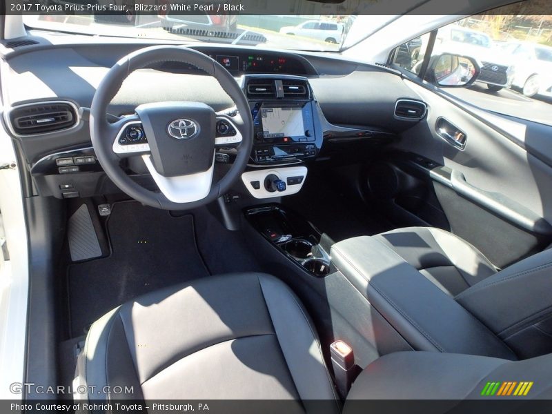 Blizzard White Pearl / Black 2017 Toyota Prius Prius Four