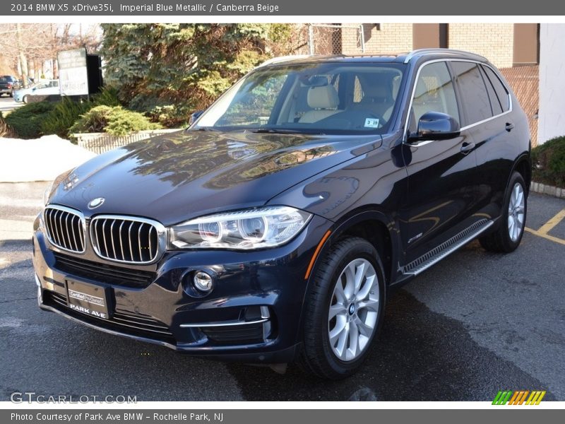 Imperial Blue Metallic / Canberra Beige 2014 BMW X5 xDrive35i