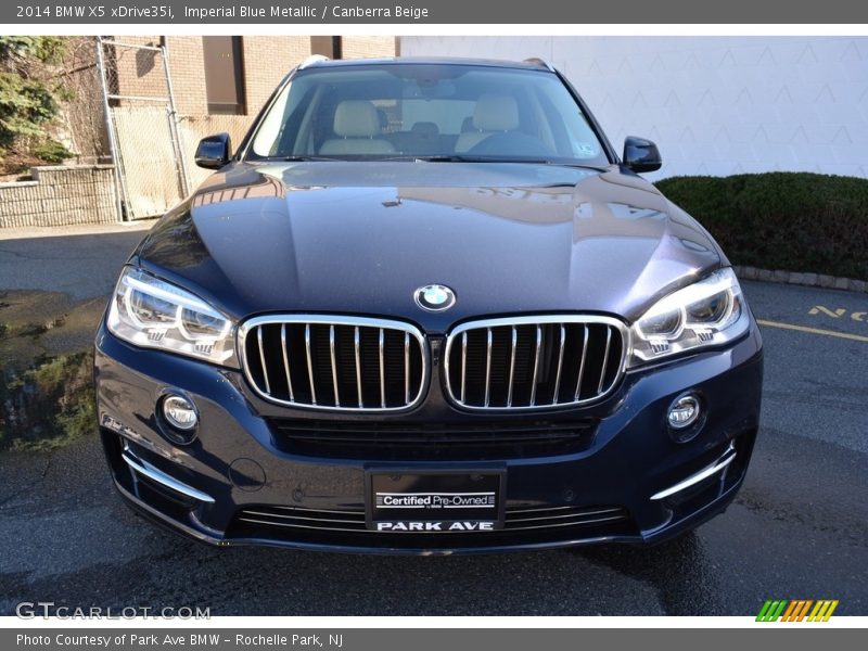 Imperial Blue Metallic / Canberra Beige 2014 BMW X5 xDrive35i