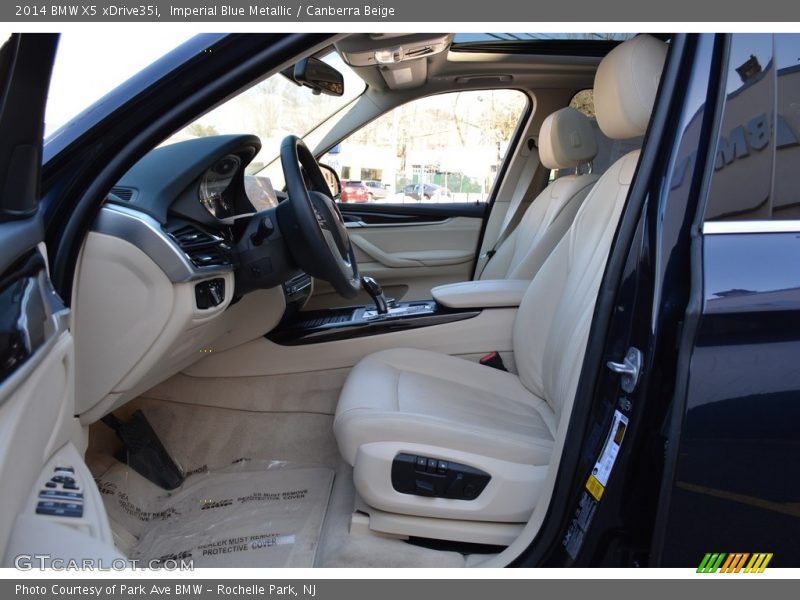 Imperial Blue Metallic / Canberra Beige 2014 BMW X5 xDrive35i