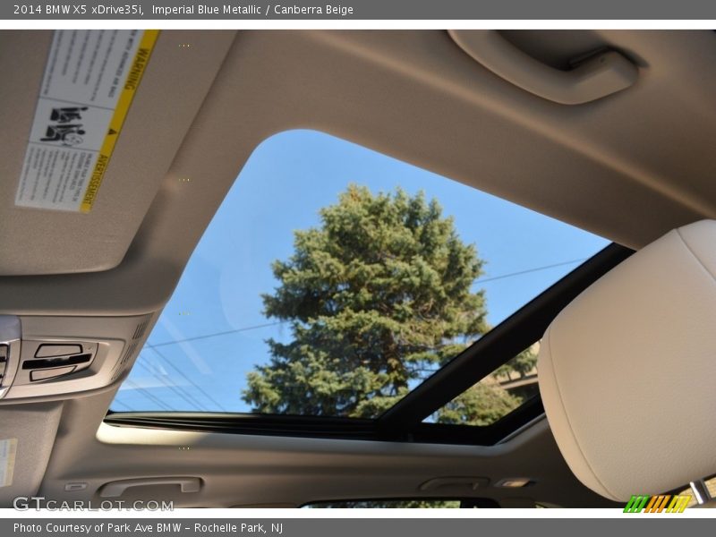 Imperial Blue Metallic / Canberra Beige 2014 BMW X5 xDrive35i