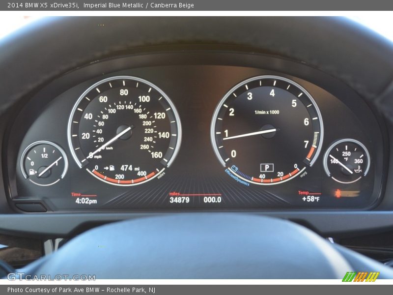 Imperial Blue Metallic / Canberra Beige 2014 BMW X5 xDrive35i