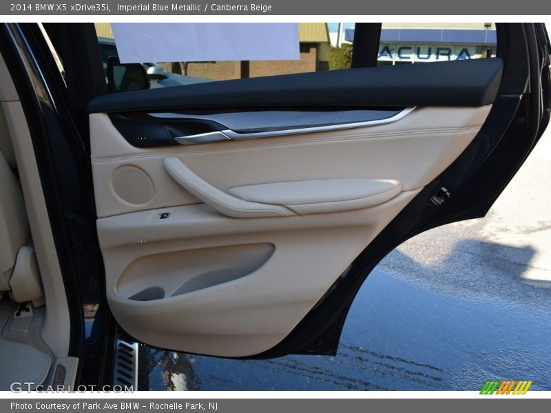 Imperial Blue Metallic / Canberra Beige 2014 BMW X5 xDrive35i
