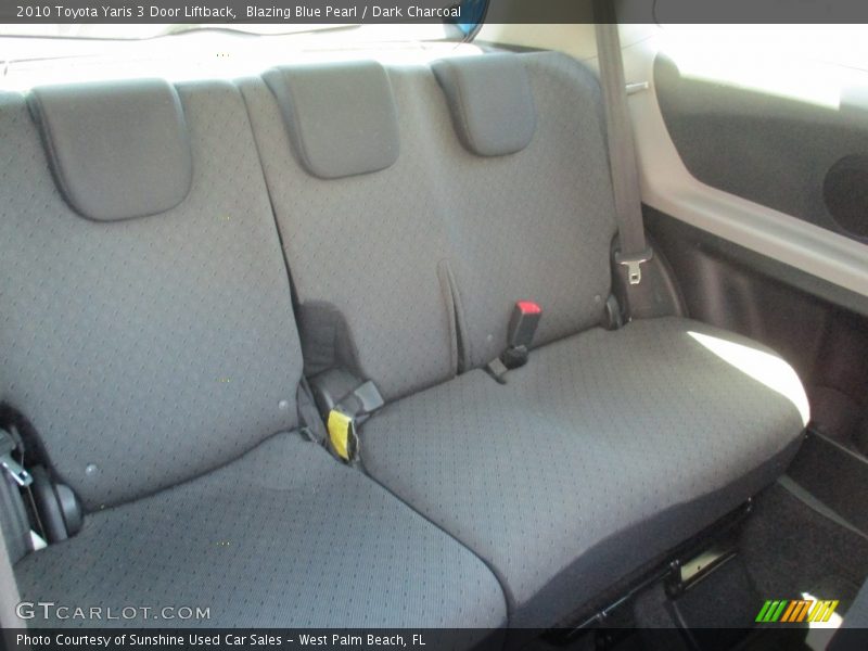 Blazing Blue Pearl / Dark Charcoal 2010 Toyota Yaris 3 Door Liftback