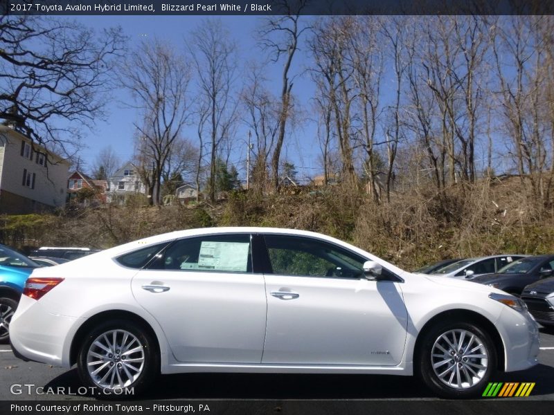  2017 Avalon Hybrid Limited Blizzard Pearl White