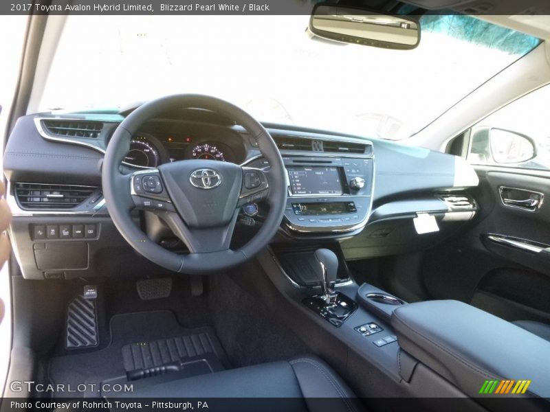 Blizzard Pearl White / Black 2017 Toyota Avalon Hybrid Limited