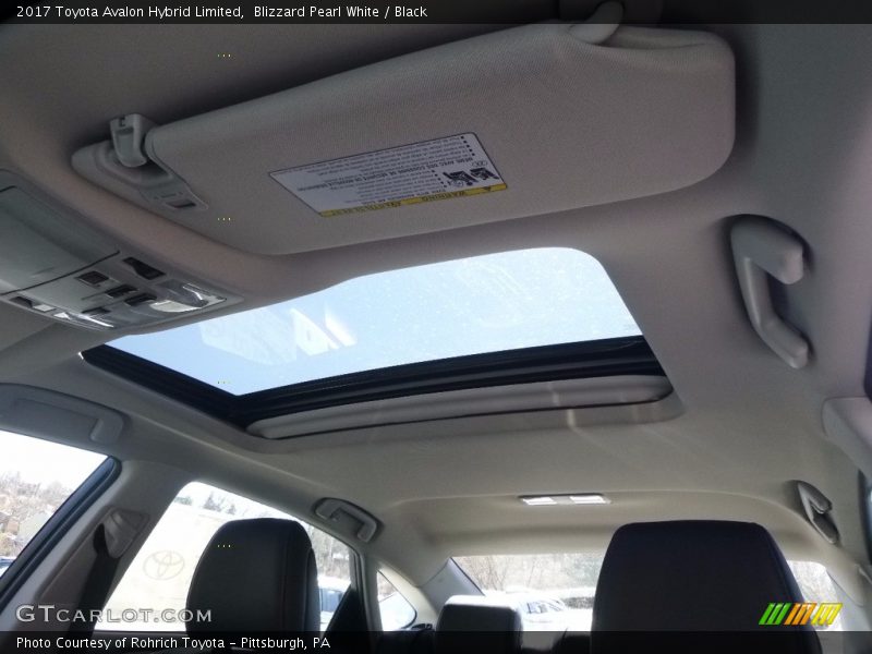 Blizzard Pearl White / Black 2017 Toyota Avalon Hybrid Limited