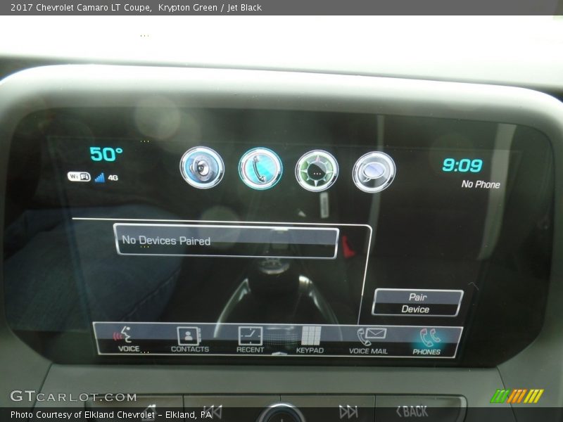 Krypton Green / Jet Black 2017 Chevrolet Camaro LT Coupe