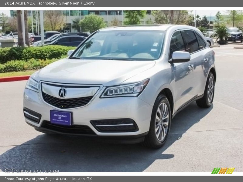 Silver Moon / Ebony 2014 Acura MDX Technology