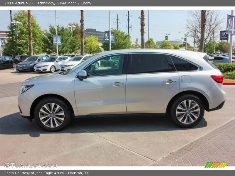 Silver Moon / Ebony 2014 Acura MDX Technology