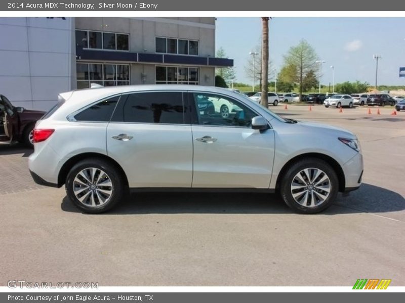 Silver Moon / Ebony 2014 Acura MDX Technology