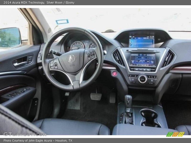 Silver Moon / Ebony 2014 Acura MDX Technology