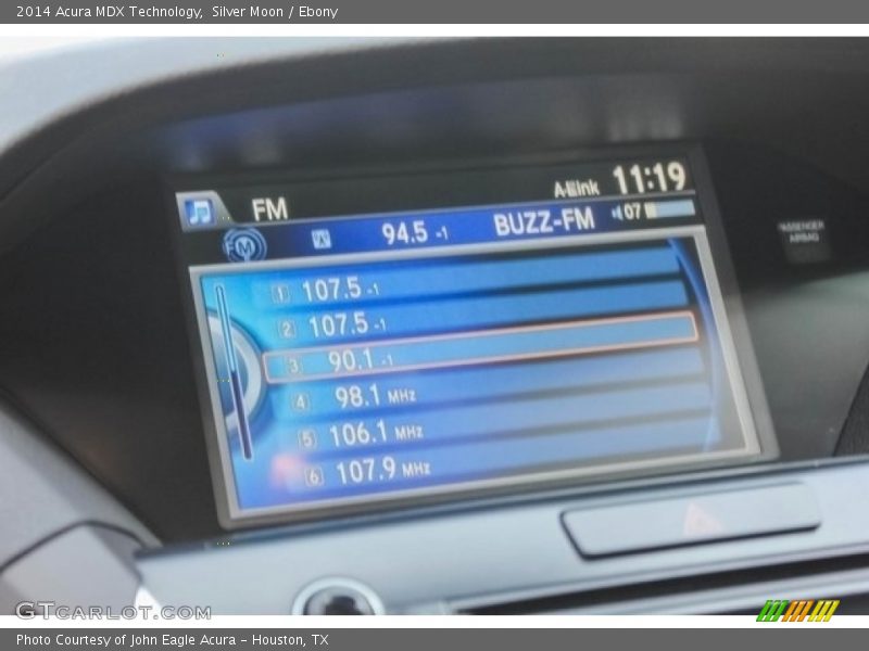 Silver Moon / Ebony 2014 Acura MDX Technology