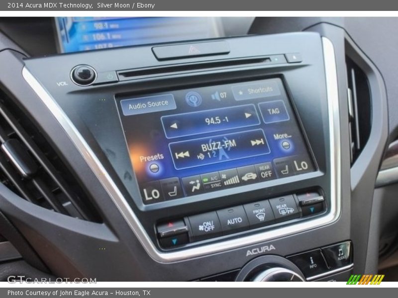 Silver Moon / Ebony 2014 Acura MDX Technology
