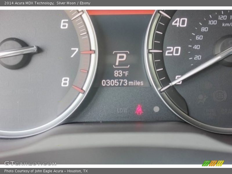 Silver Moon / Ebony 2014 Acura MDX Technology