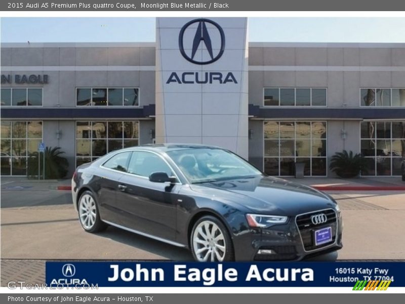 Moonlight Blue Metallic / Black 2015 Audi A5 Premium Plus quattro Coupe