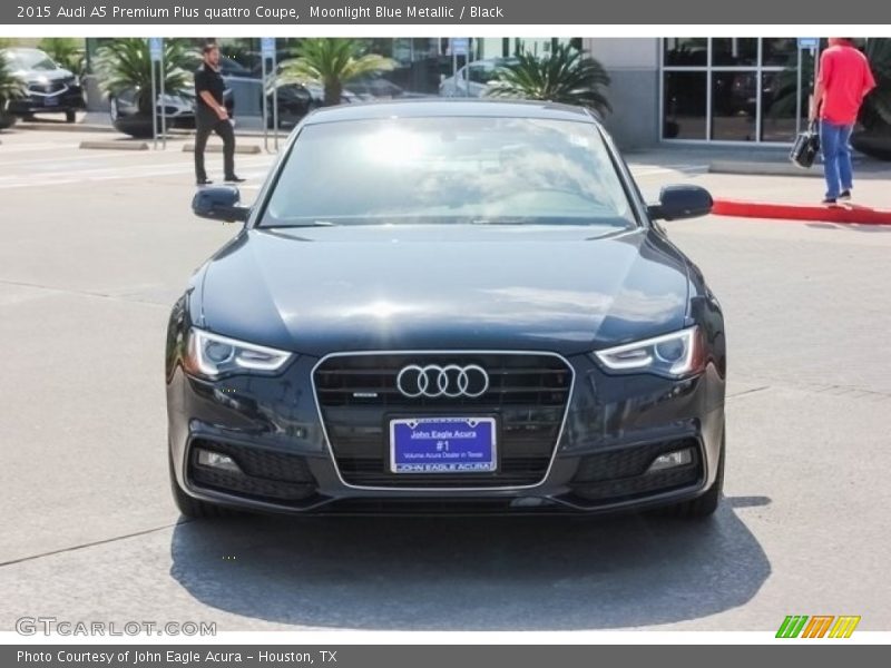 Moonlight Blue Metallic / Black 2015 Audi A5 Premium Plus quattro Coupe