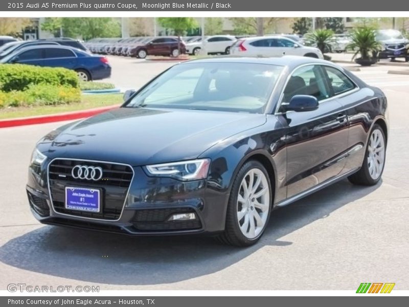 Moonlight Blue Metallic / Black 2015 Audi A5 Premium Plus quattro Coupe