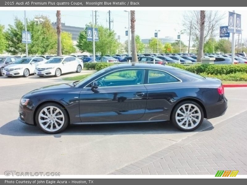 Moonlight Blue Metallic / Black 2015 Audi A5 Premium Plus quattro Coupe