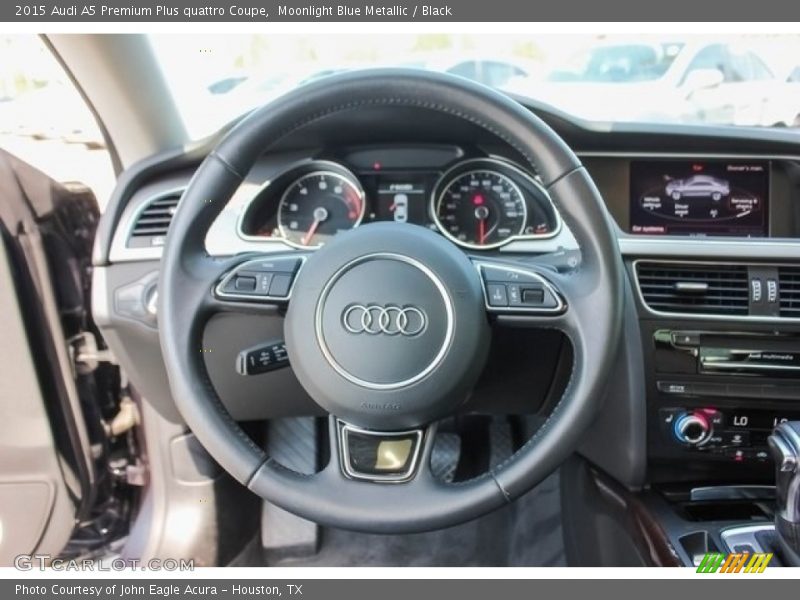 Moonlight Blue Metallic / Black 2015 Audi A5 Premium Plus quattro Coupe
