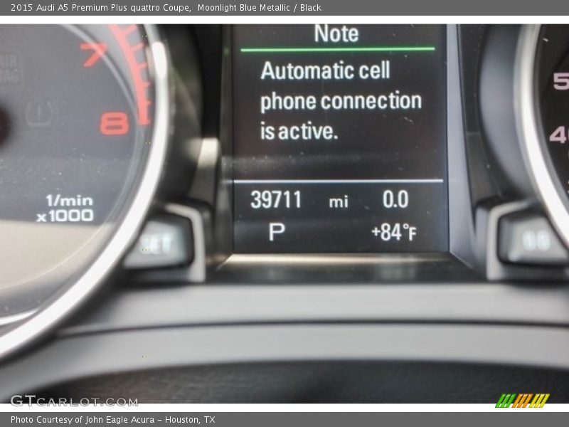 Moonlight Blue Metallic / Black 2015 Audi A5 Premium Plus quattro Coupe