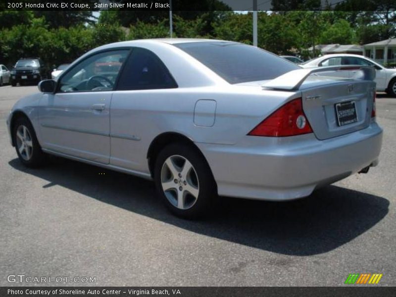 Satin Silver Metallic / Black 2005 Honda Civic EX Coupe