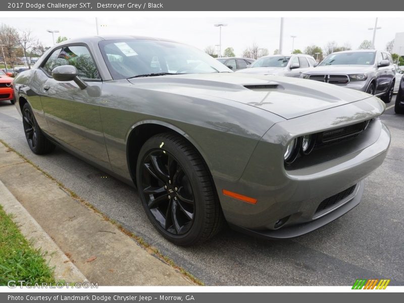 Destroyer Grey / Black 2017 Dodge Challenger SXT