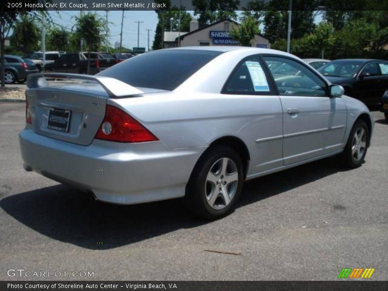 Satin Silver Metallic / Black 2005 Honda Civic EX Coupe