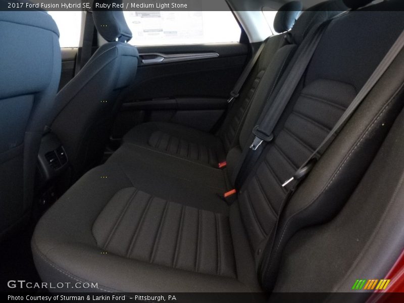 Ruby Red / Medium Light Stone 2017 Ford Fusion Hybrid SE