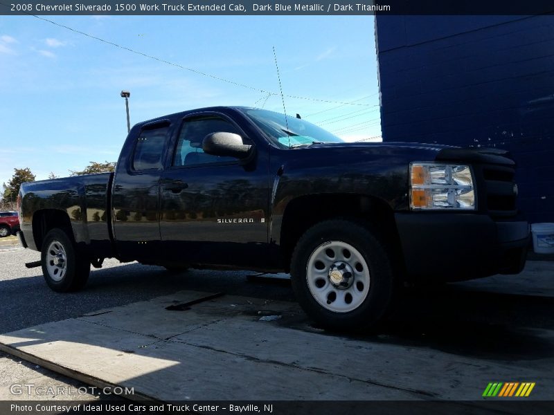 Dark Blue Metallic / Dark Titanium 2008 Chevrolet Silverado 1500 Work Truck Extended Cab