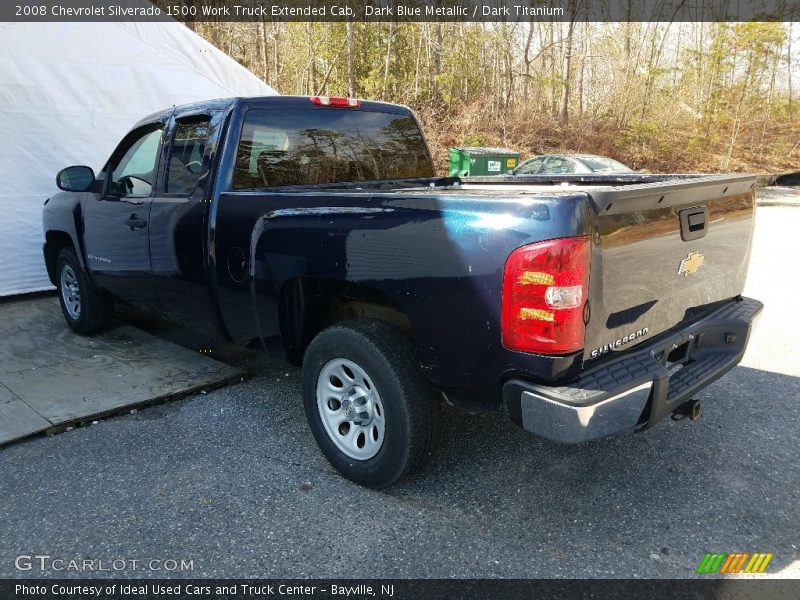 Dark Blue Metallic / Dark Titanium 2008 Chevrolet Silverado 1500 Work Truck Extended Cab