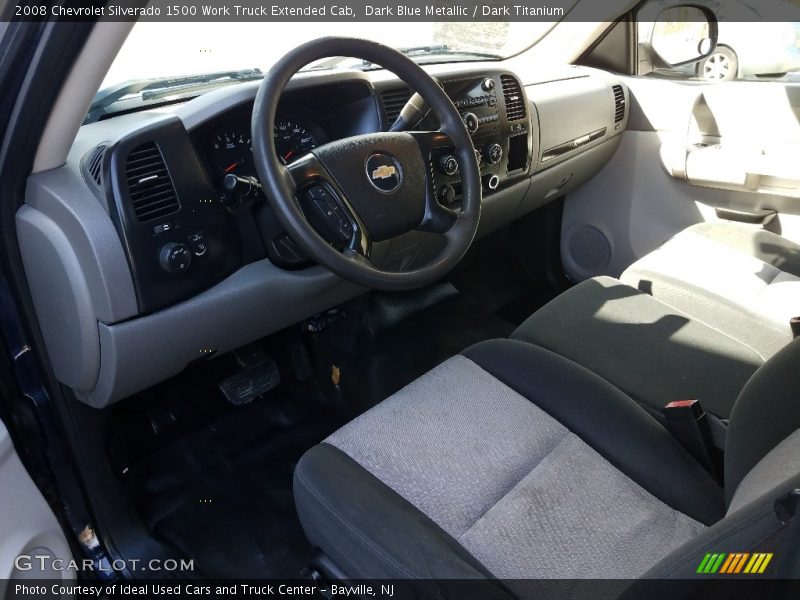 Dark Blue Metallic / Dark Titanium 2008 Chevrolet Silverado 1500 Work Truck Extended Cab