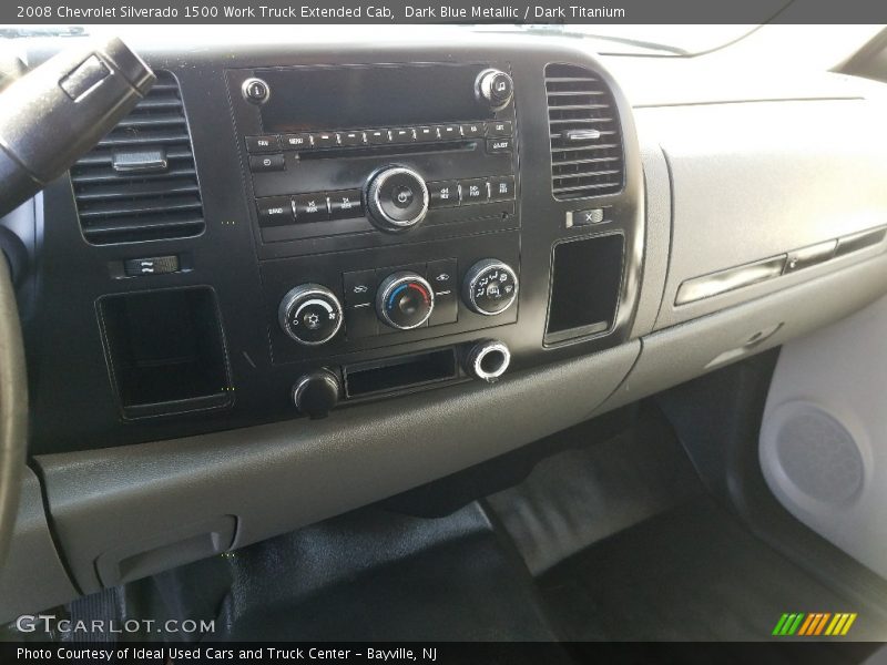 Dark Blue Metallic / Dark Titanium 2008 Chevrolet Silverado 1500 Work Truck Extended Cab
