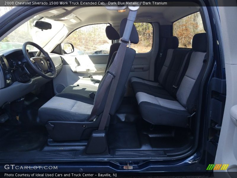 Dark Blue Metallic / Dark Titanium 2008 Chevrolet Silverado 1500 Work Truck Extended Cab