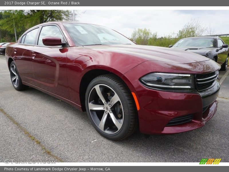 Octane Red / Black 2017 Dodge Charger SE