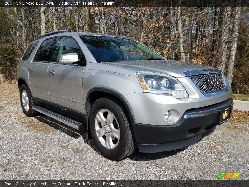 Liquid Silver Metallic / Titanium 2007 GMC Acadia SLT AWD
